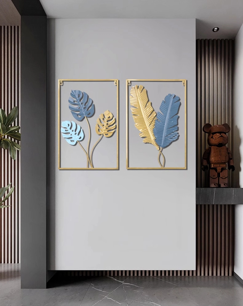 Modern Living Room Metal Iron Art Three-Dimensional Flower Wall Hanging Decoration