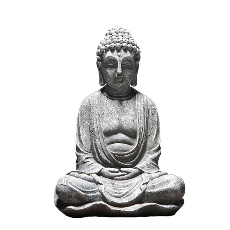Quality Resin Serene Meditating Buddha Statue in a Minimalist Design for Home Decoration