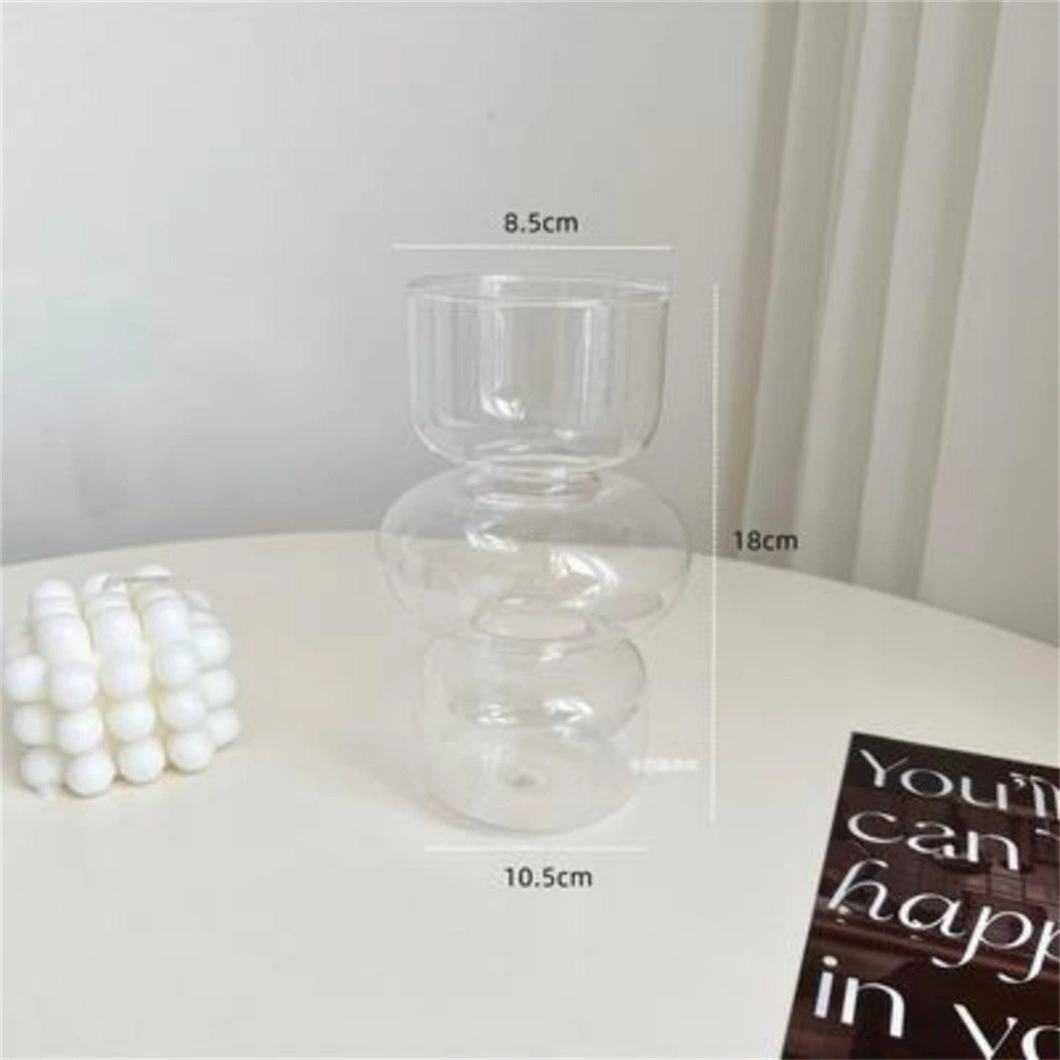 Creative Irregular Water Flower Ornament Glass Vase