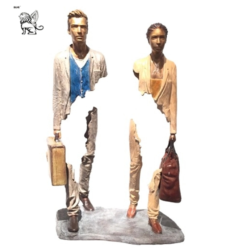 Abstract Modern Art Life-Size Bronze Bruno Catalano Couple Sculpture Wholesales