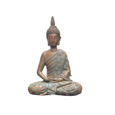 Polyresin Meditating Buddha Statue in a Minimalist Design for Garden Statue