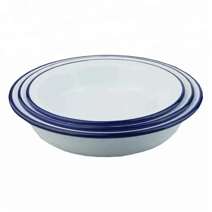 Jingdezhen Blue and White Porcelain Landscape Pattern Flower Oval Shape High Foot Ceramic Fruit Plate