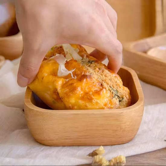 Rubber Wood Rectangular Plate Round Hotel Solid Wood Pizza Fruit Log Tea Tray